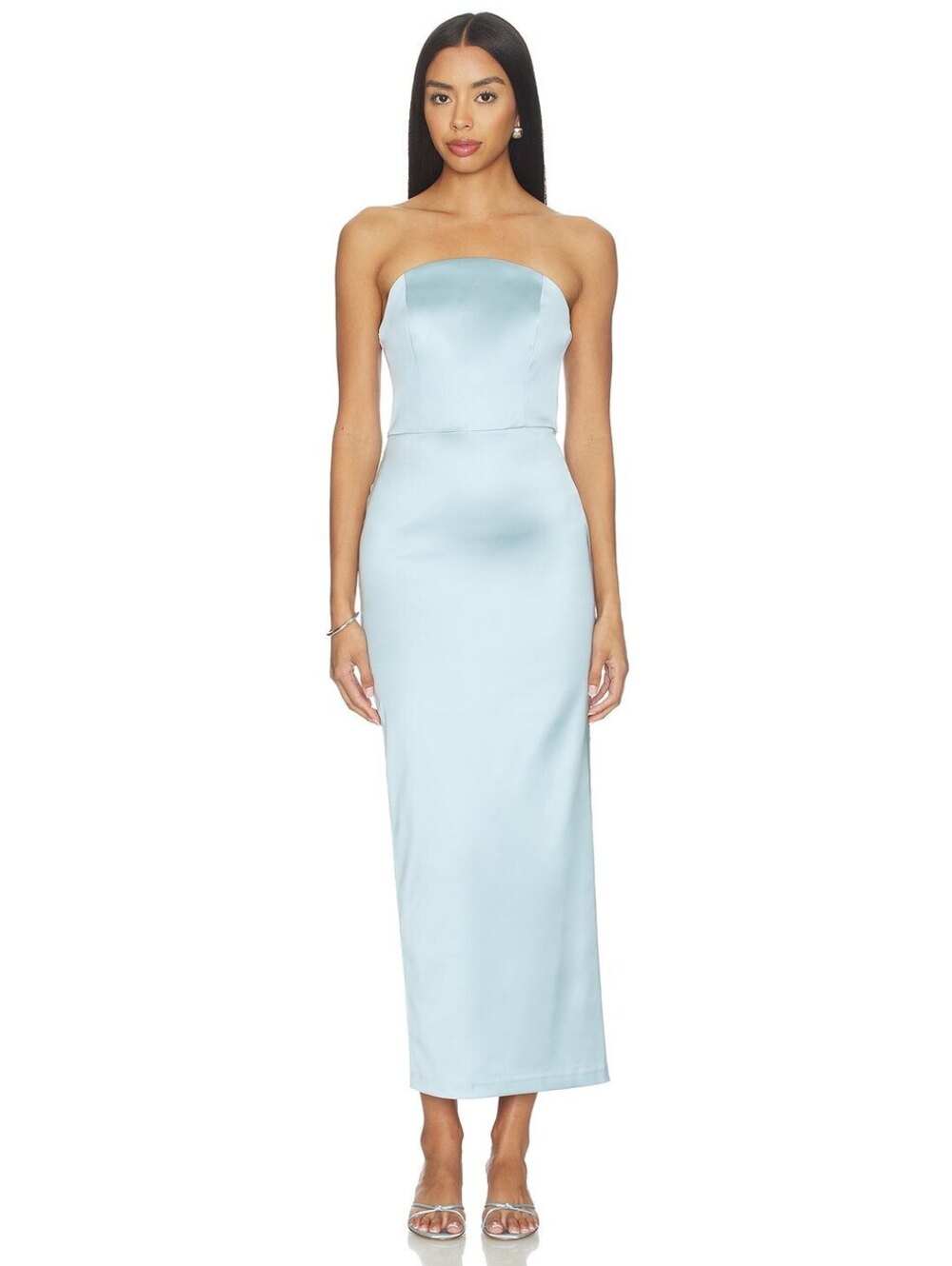 Amanda Uprichard Berkshire Midi Dress in Powder Blue
